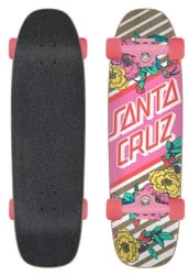 Santa Cruz Street Skate 8.4 Street Cruzer Complete Cruiser Skateboard - floral stripe