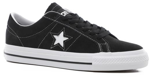 Converse One Star Pro Skate Shoes - black/black/white - view large