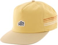 Patagonia Line Logo Ridge Stripe Funfarer Snapback Hat - surfboard yellow