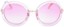Happy Hour Squares Sunglasses - baby doll - front