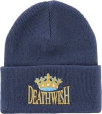 Deathwish Crown Beanie - navy