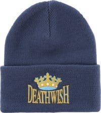 Deathwish Crown Beanie - navy