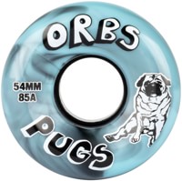 Orbs Pugs Cruiser Skateboard Wheels - black/blue swirl (85a)