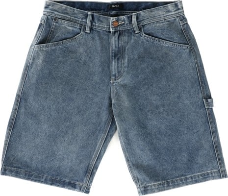 RVCA Chainmail Denim Shorts - broken blue wash - view large