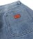 broken blue wash - reverse detail