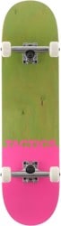 Tactics Cutoff 7.75 Complete Skateboard - pink/green