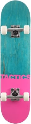 Tactics Cutoff 7.75 Complete Skateboard - pink/teal - view large