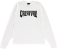 Creature Logo L/S T-Shirt - white/grey