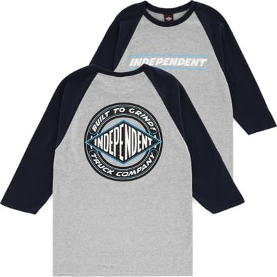 Independent BTG Shear 3/4 Sleeve T-Shirt - sport grey/navy - view large