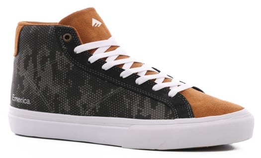 Emerica Omen High Top Skate Shoes - olive/tan - view large