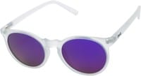 Dang Shades ATZ Polarized Sunglasses - frost clear/purple mirror polarized lens