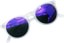 Dang Shades ATZ Polarized Sunglasses - frost clear/purple mirror polarized lens - front