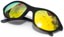 black/fire orange polarized lens - front