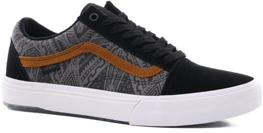 Vans BMX Old Skool Shoes - (courage adams) black/golden brown - view large