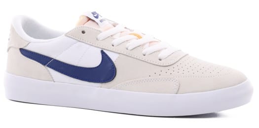 Nike SB Heritage Vulc Skate Shoes - white/deep royal blue-white-white - view large