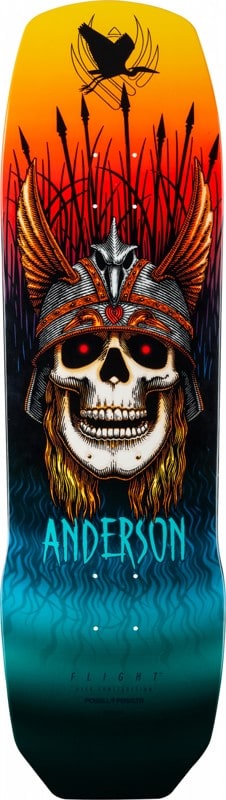 Photos - Other for outdoor activities Powell Peralta Andy Anderson Heron Skull 9.13 Flight Skateboard Deck - mul