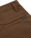 Volcom Frickin Skate Chino Pants - dark earth - reverse detail