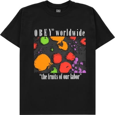 Obey The Fruits Of Our Labor T-Shirt - pigment faded black - view large