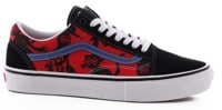 Vans Skate Old Skool Shoes - (krooked by natas for ray) red