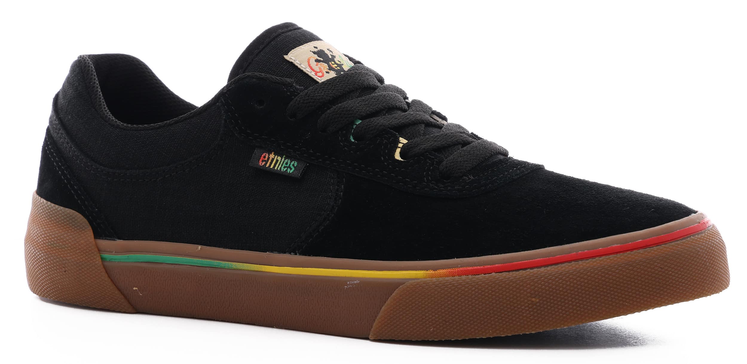 Etnies Joslin Vulc Skate Shoes (grizzly grip) black/gum Tactics
