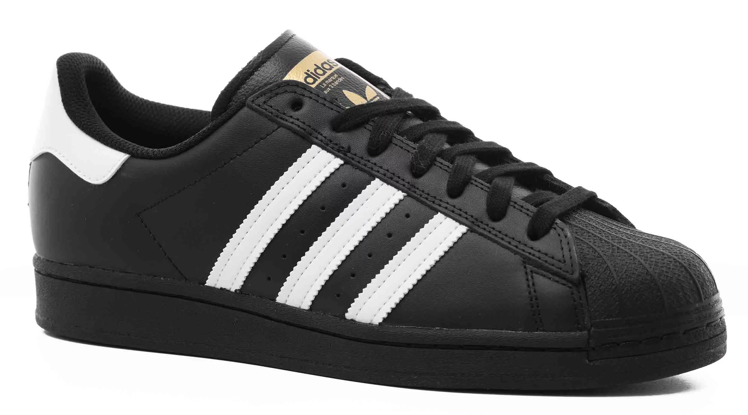 Adidas Men's Superstar Shoes, Black White / 7.5