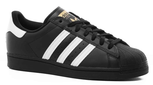 Adidas Superstar ADV Skate Shoes - core black/footwear white/footwear white - view large