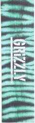 Grizzly Tie Dye Stamp Print Skateboard Grip Tape - green