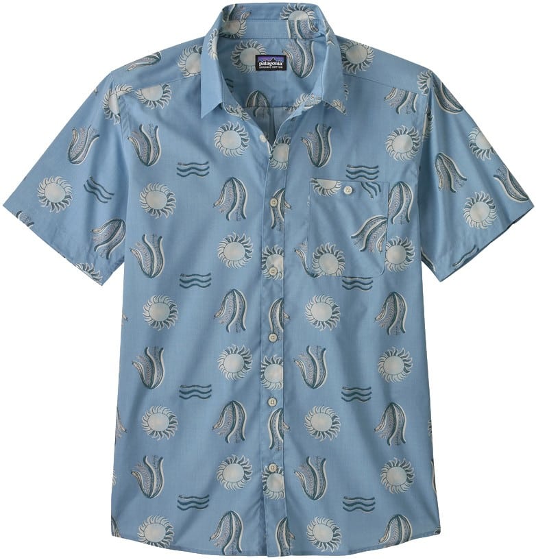 Patagonia Go To S/S Shirt - hobson spaced: lago blue | Tactics