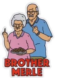 Brother Merle Betty & Norm Sticker