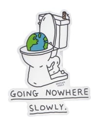 Brother Merle Toilet World Sticker