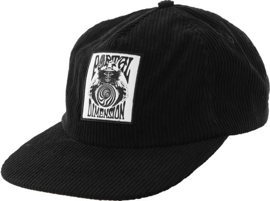 Portal Dimension Wizard Swirl Corduroy Snapback Hat - black - view large