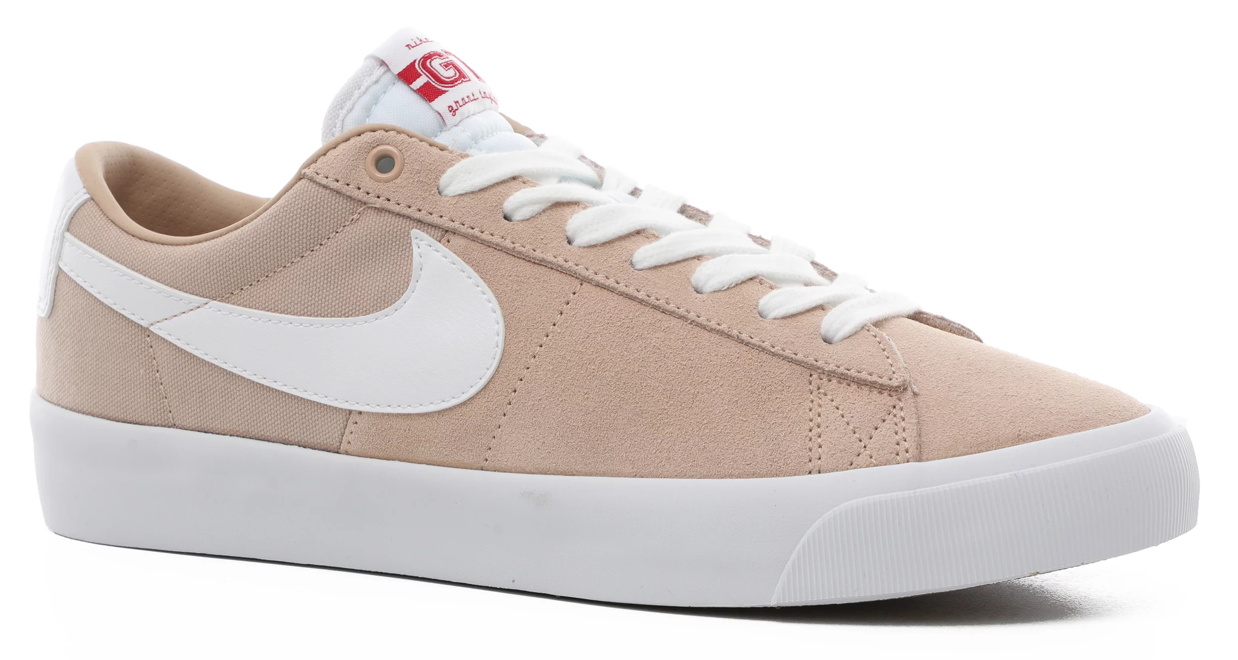 nike sb blazer low gt white and red