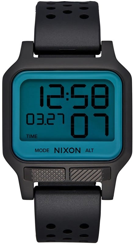 Photos - Wrist Watch NIXON Heat Watch - black/aqua positive A1320 