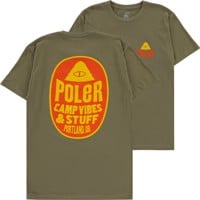 Poler Fruit Sticker T-Shirt - military green