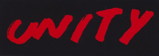 Unity Sharpie MD Sticker - black/red text - view large