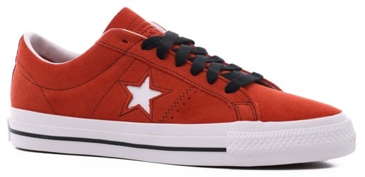Converse One Star Pro Skate Shoes - fire opal/black/white - view large