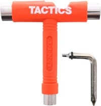 Tactics Unit 5-in-1 Skate Tool - orange fluorescent/white text