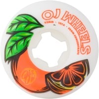 OJ From Concentrate Hardline Skateboard Wheels - white/orange 2 (101a)
