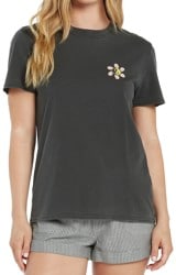 Volcom Women's Lock It Up T-Shirt - black-yin yang