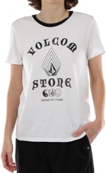 Volcom Women's Stoked On Stone T-Shirt - white