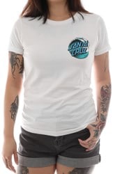 Santa Cruz Women's Wave Dot T-Shirt - white