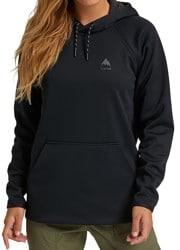 Burton Women's Crown Weatherproof Pullover Fleece Hoodie - true black