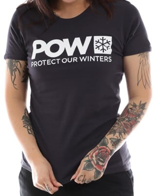 Protect Our Winters Women's POW Logo T-Shirt - navy - view large