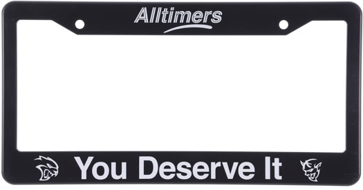 Alltimers Hell Demon License Plate Holder - black/white - view large