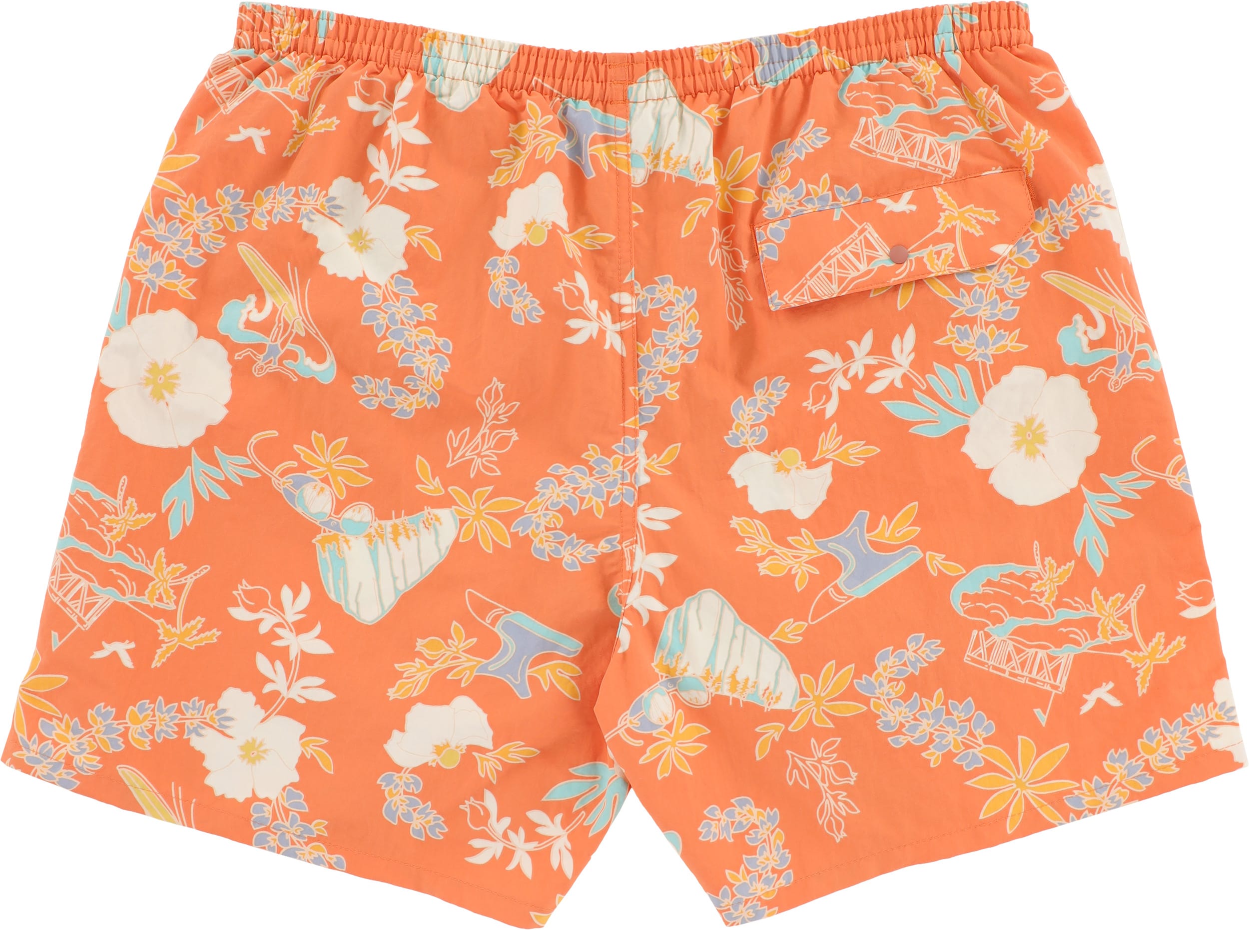Patagonia Baggies 5" Short Shorts climb hike surf tigerlily orange