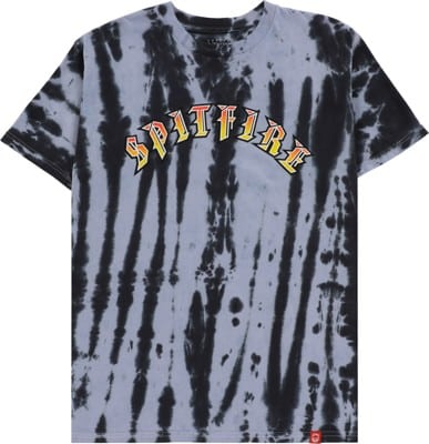 Spitfire Old E T-Shirt - black/white pleated wash - view large