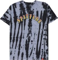 Spitfire Old E T-Shirt - black/white pleated wash
