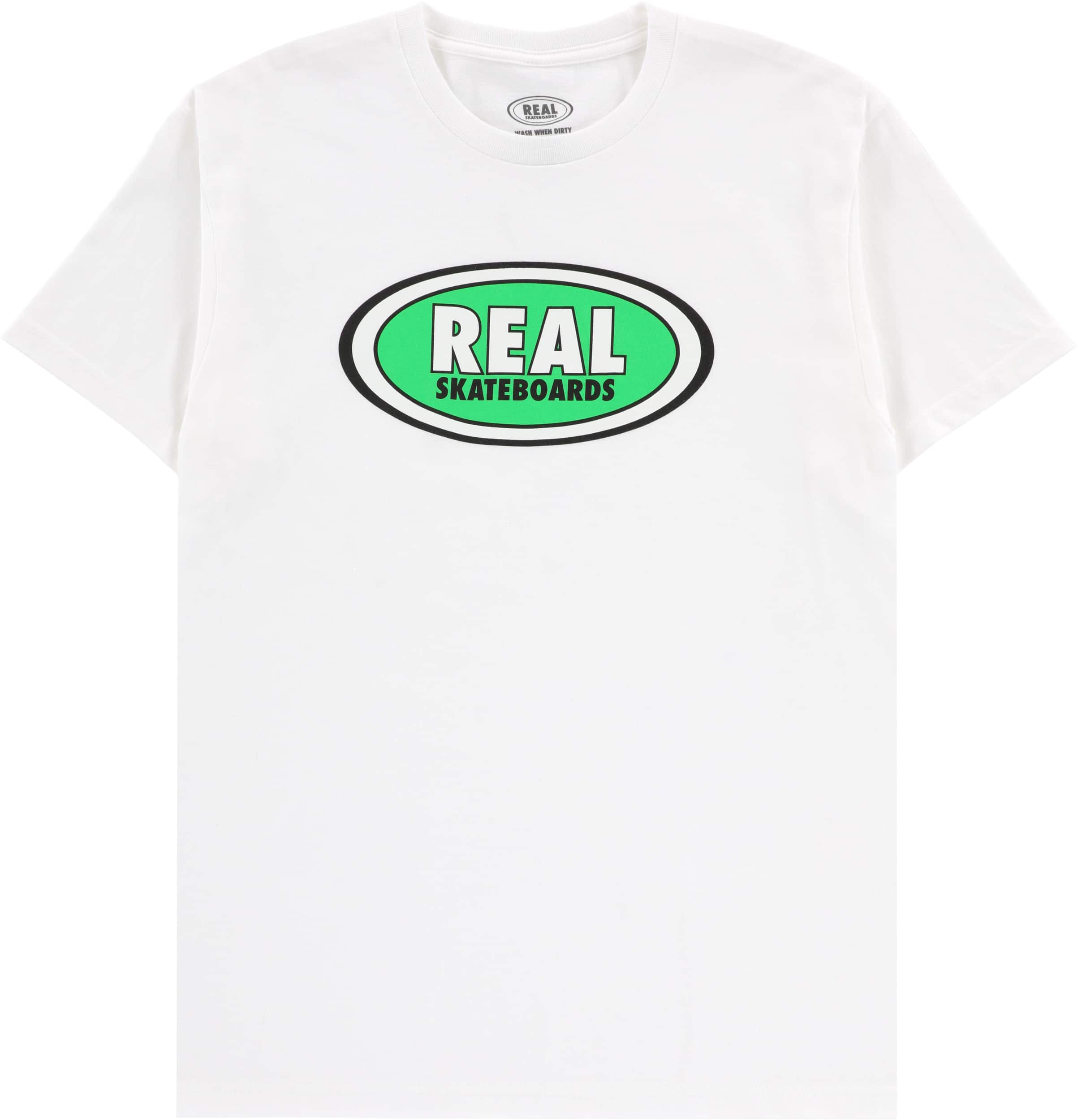Real Oval T-Shirt - white/green | Tactics