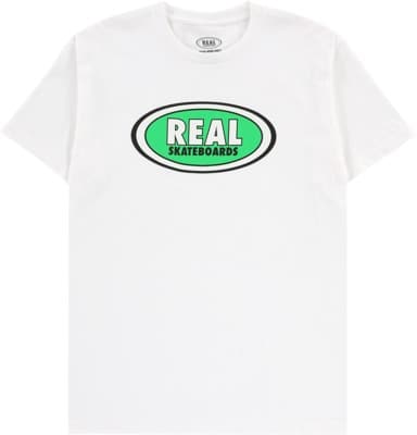 Real Oval T-Shirt - white/green - view large