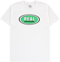 Real Oval T-Shirt - white/green